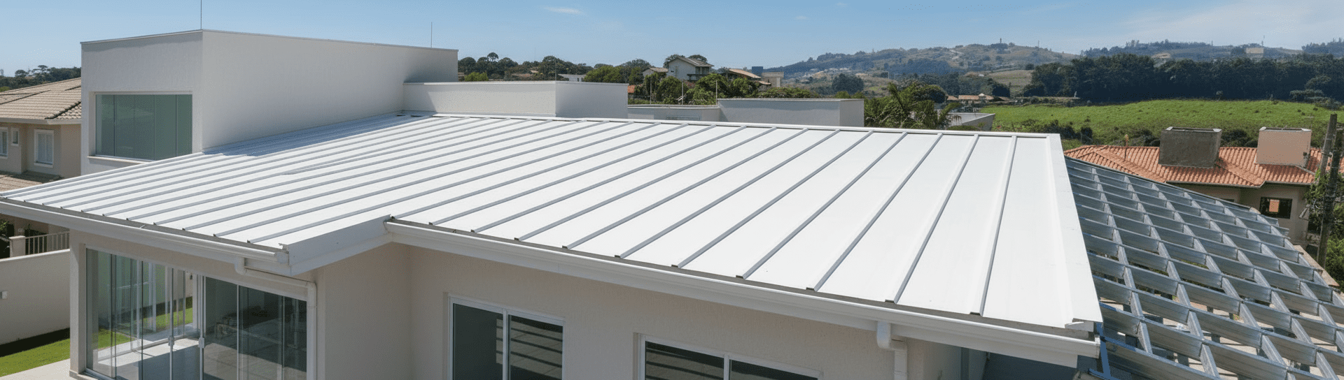 Telhas térmicas com isolamento PIR